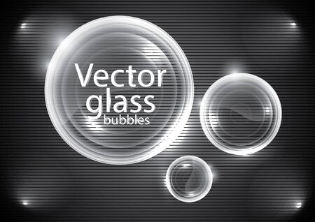Vector glossy bubblesのイラスト素材