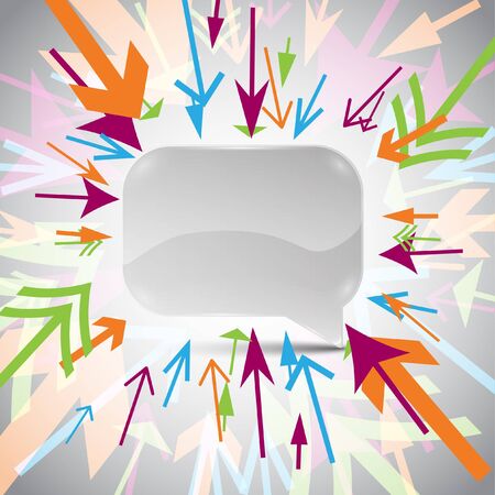 Abstract speech bubble colorfulのイラスト素材