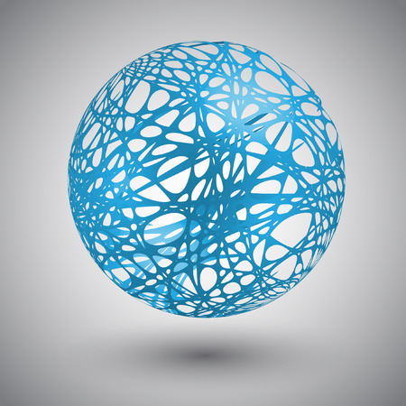 Globe with orbits illustrationのイラスト素材