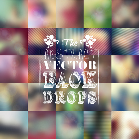 Set Of Soft Colored Abstract Backgroundのイラスト素材