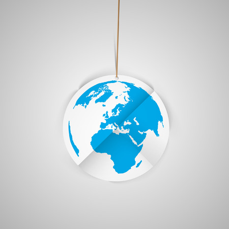 Paper earthのイラスト素材