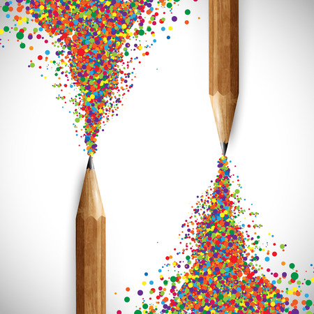 Color pencil drawingsのイラスト素材