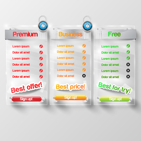 Design Elements for Web or Blog Templatesのイラスト素材