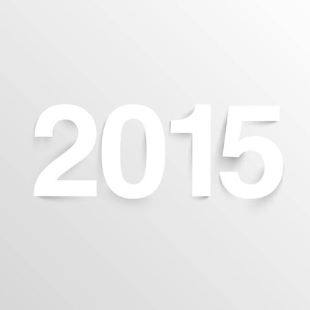 New Year 2015 made by paperのイラスト素材