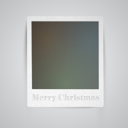 Christmas holiday photo frameのイラスト素材