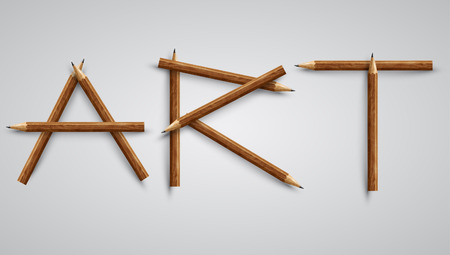 A letter made by pencilのイラスト素材