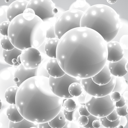 Colorful and white bubbles backgroundのイラスト素材