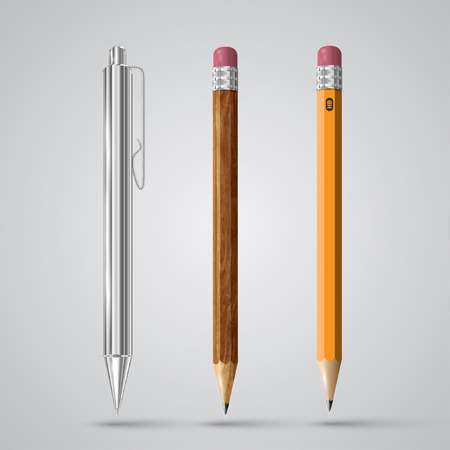 Colorful realistic pencils, vectorのイラスト素材