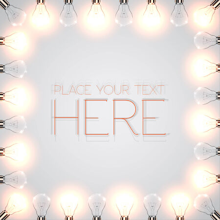 Realistic lightbulbs on/off, vector 2/2のイラスト素材