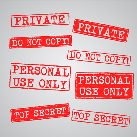 Paper label with warning signのイラスト素材