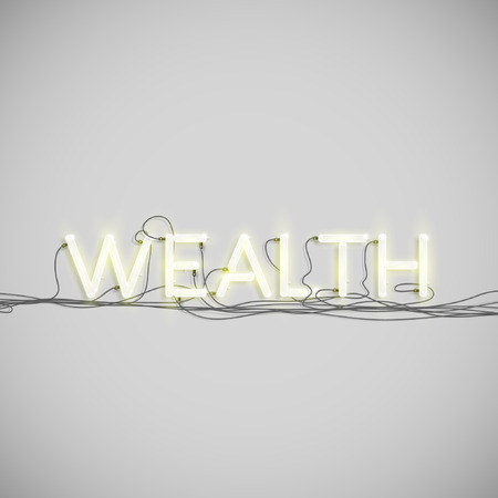 A word made by neon type, vectorのイラスト素材