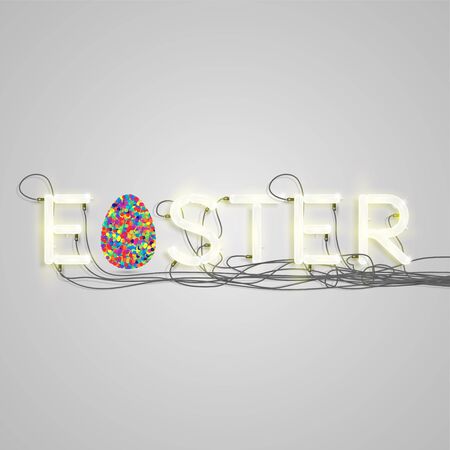 Colorful illustration for Easter, vectorのイラスト素材