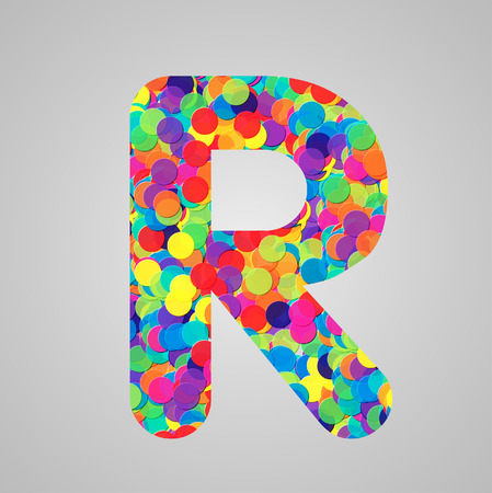Colorful letter, vectorのイラスト素材