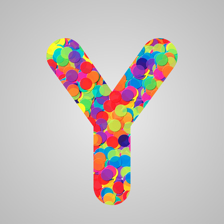 Colorful letter, vectorのイラスト素材