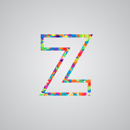 Colorful letter, vectorのイラスト素材