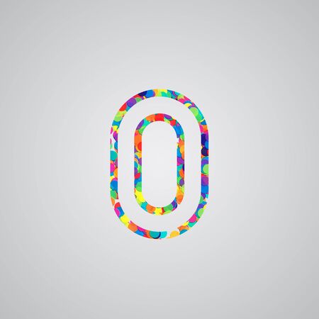 Colorful number, vectorのイラスト素材