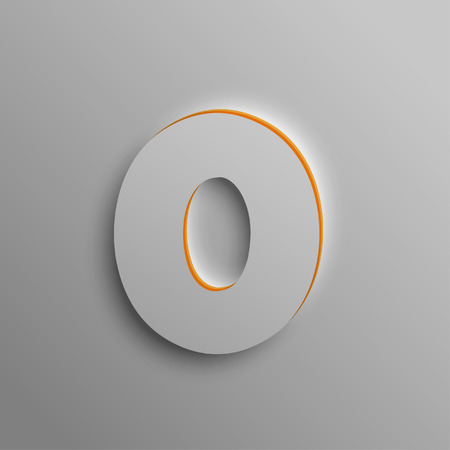 Realistic 3D number, vectorのイラスト素材