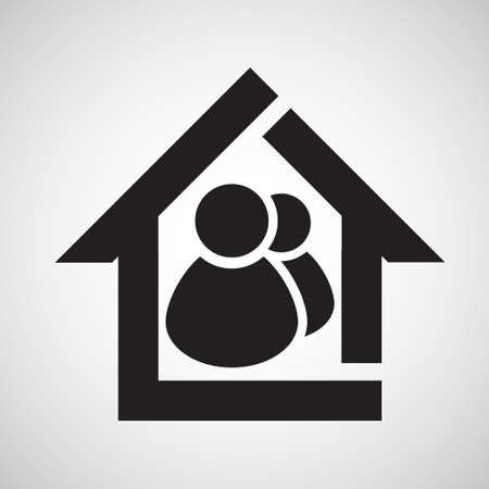 House type icon, vectorのイラスト素材