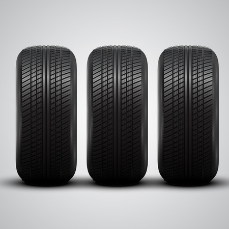 High detailed The tires, vectorのイラスト素材