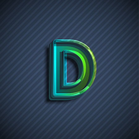 Character from the typefaces, vectorのイラスト素材