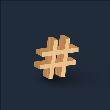 Wooden character from the set, vector
