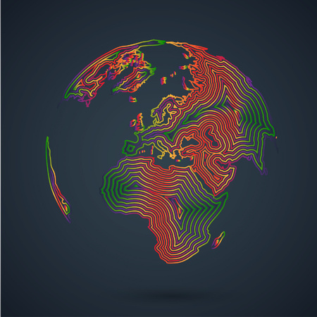 Colorful abstract world, vectorのイラスト素材