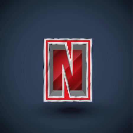 Carved Character steel, vectorのイラスト素材