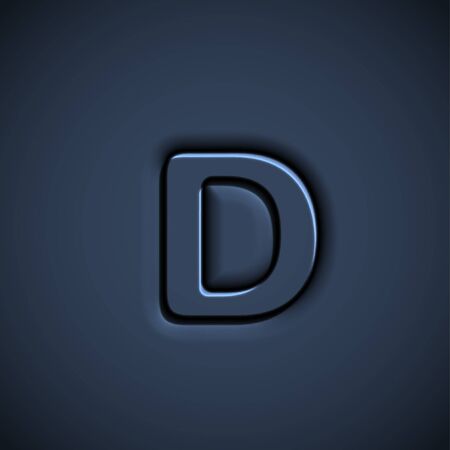 Bulging character font, vectorのイラスト素材