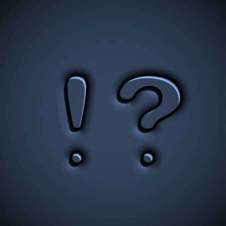 Bulging character font, vectorのイラスト素材