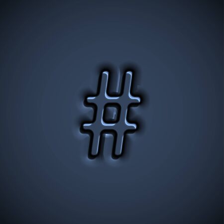 Bulging character font, vectorのイラスト素材