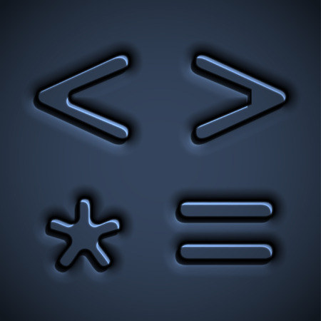 Bulging character font, vectorのイラスト素材