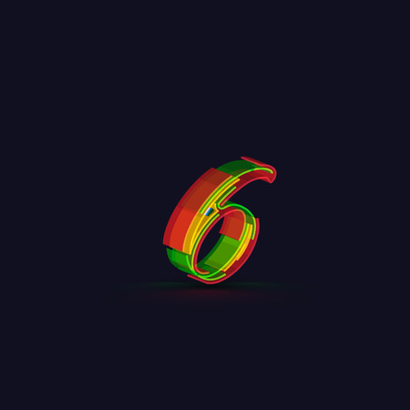 Colorful 3D character, vectorのイラスト素材