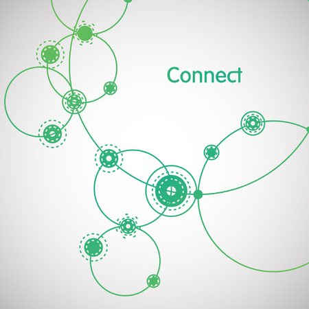 Connection background, vectorのイラスト素材