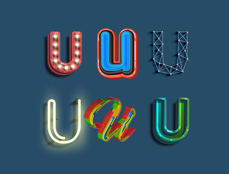 Different stlyes using one pound, vectorのイラスト素材