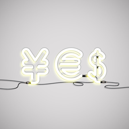 Word Made by currency signs, vector illustrationのイラスト素材