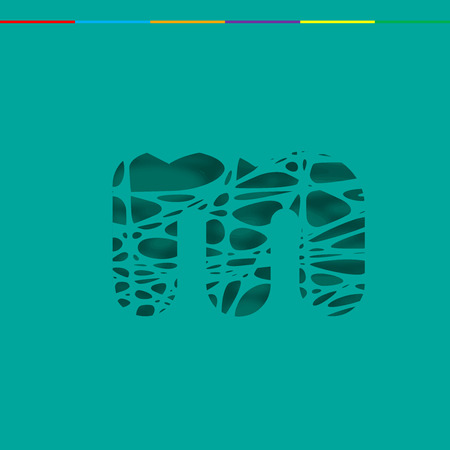 Cutout type character, vectorのイラスト素材