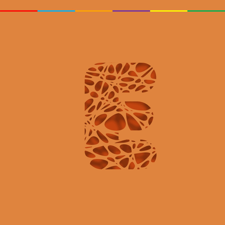 Cutout type character, vectorのイラスト素材