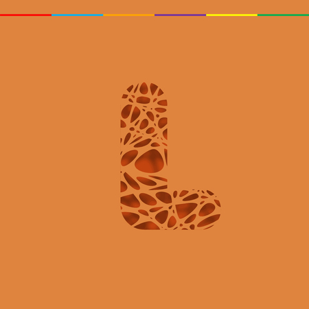 Cutout type character, vectorのイラスト素材