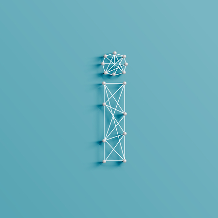 The number made by strings and pins, vectorのイラスト素材