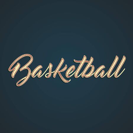 Basketball made by leather poundsのイラスト素材