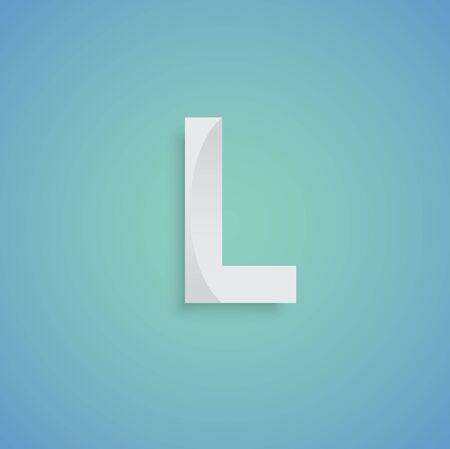 White Typeface design, vectorのイラスト素材