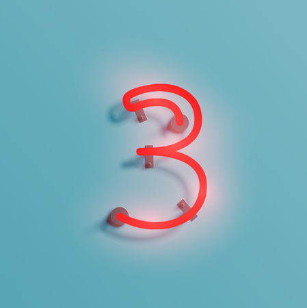 Neon font, vector illustration.のイラスト素材