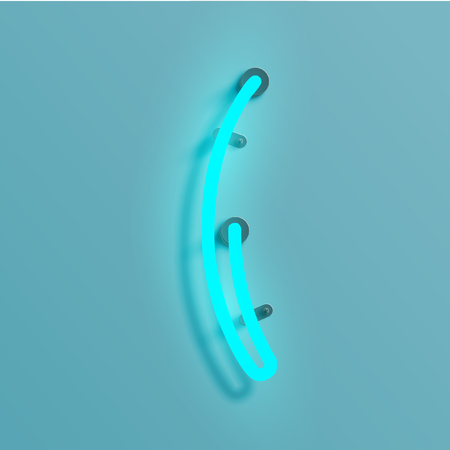 Neon font, vector illustration.のイラスト素材