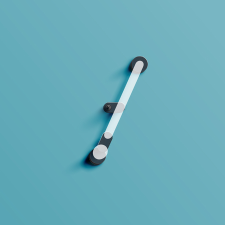 Neon glowing font, vector illustration on blue background.のイラスト素材