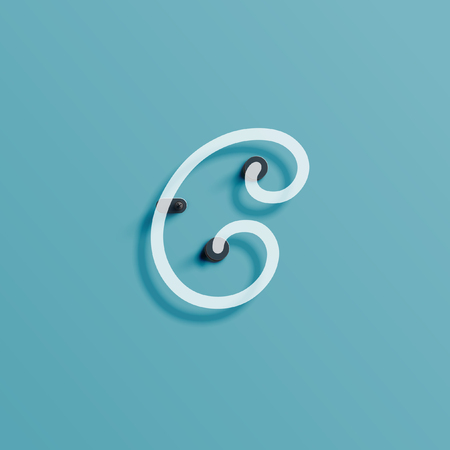 Neon font, vector illustrationのイラスト素材