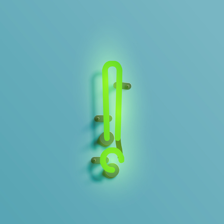 Neon font, vector illustrationのイラスト素材