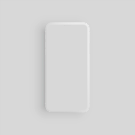 Realistic matte colorful phone, vector illustrationのイラスト素材