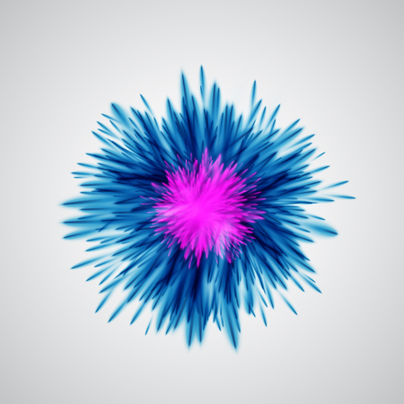 Colorful explodes/flowers, vector illustrationのイラスト素材