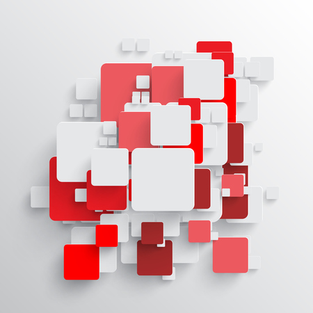 Rounded shape with shadow and colorful circle backgroundのイラスト素材