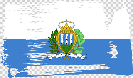 Realistic flag, vector illustrationのイラスト素材